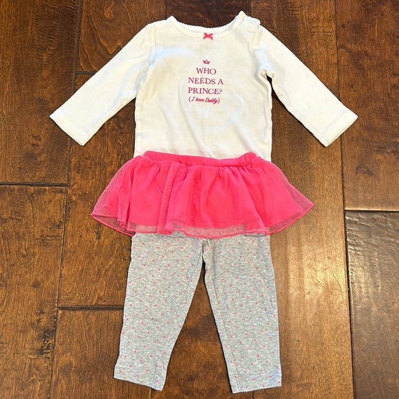 Carter’s Baby Girls Daddy’s Princess Matching Outift - Picture 1 of 10